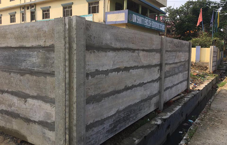 Precast boundary walls and Slabs in Nepal